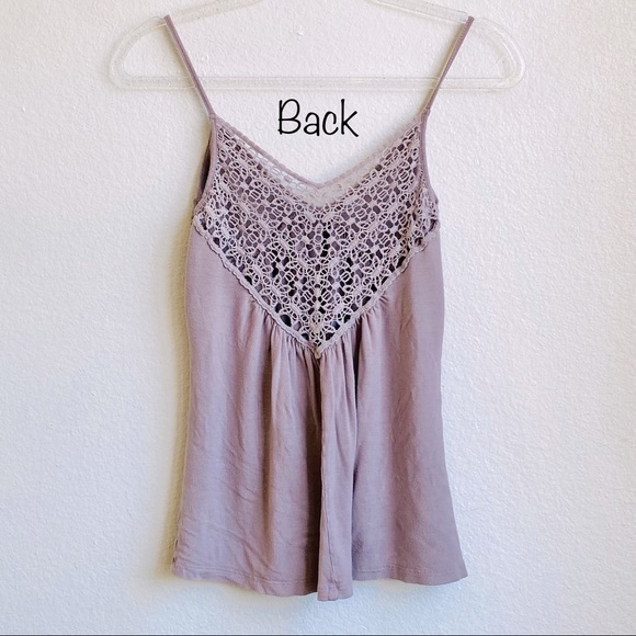 Lavender Back-laced Tank Top - Picture 3 of 5